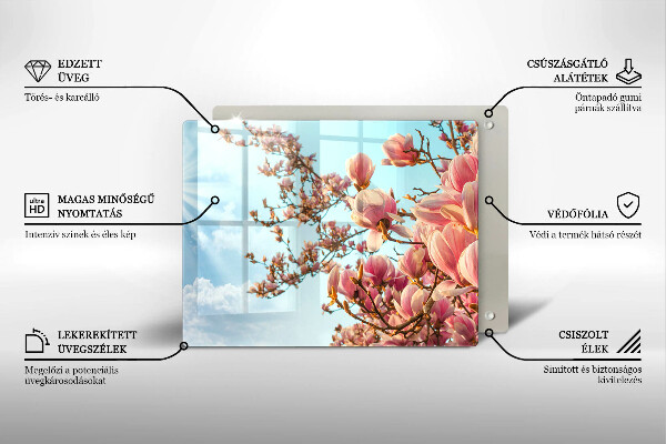 Cubre vitrocerámica Árbol de flores rosadas