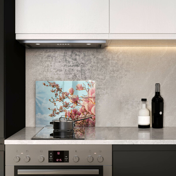 Cubre vitrocerámica Árbol de flores rosadas