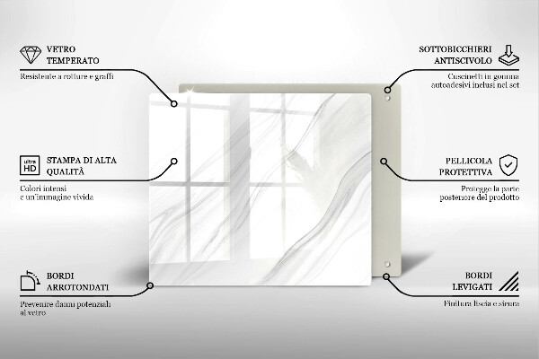 Protector encimera Mármol delicado