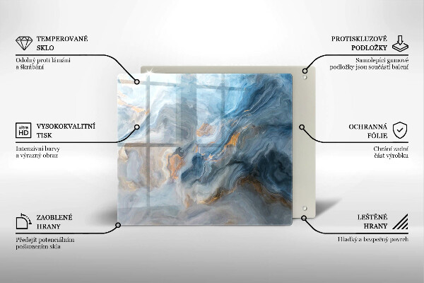 Protector encimera Textura de mármol