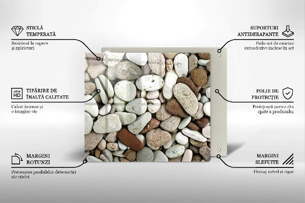 Protector encimera Fondo de piedras pequeñas