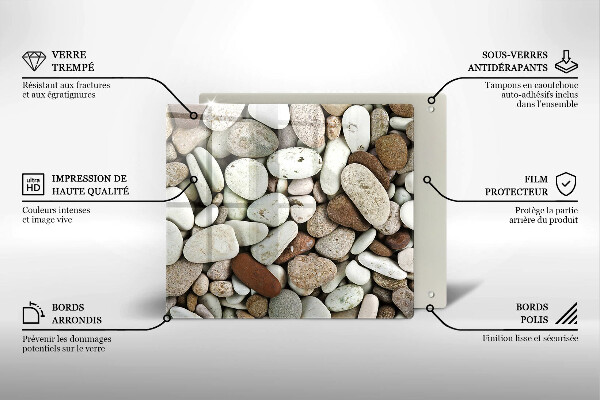 Protector encimera Fondo de piedras pequeñas