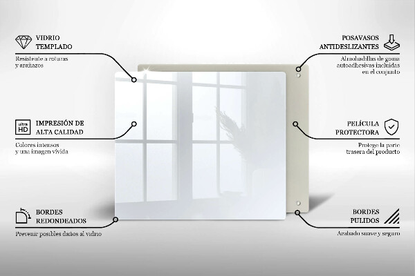 Protector encimera El color blanco