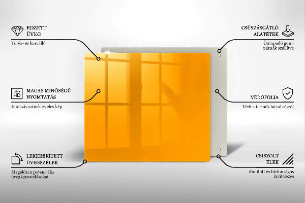 Protector encimera Color amarillo oscuro