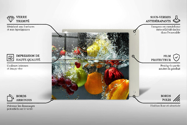 Protector encimera Fruta jugosa en agua