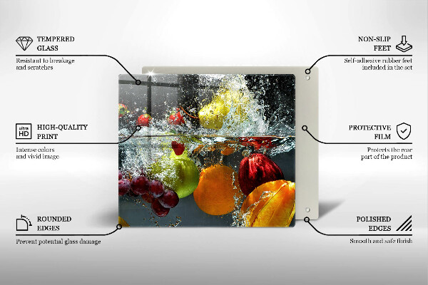 Protector encimera Fruta jugosa en agua