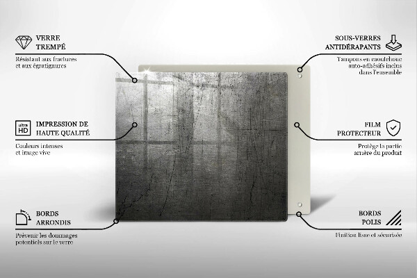 Protector encimera Textura metálica