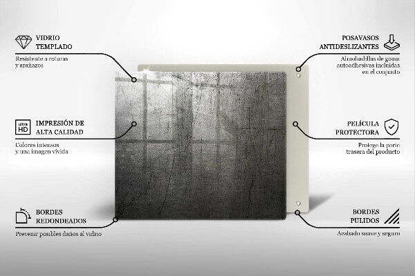 Protector encimera Textura metálica