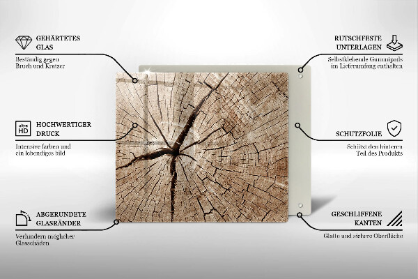 Protector encimera Sección transversal de un árbol