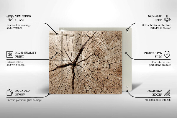 Protector encimera Sección transversal de un árbol