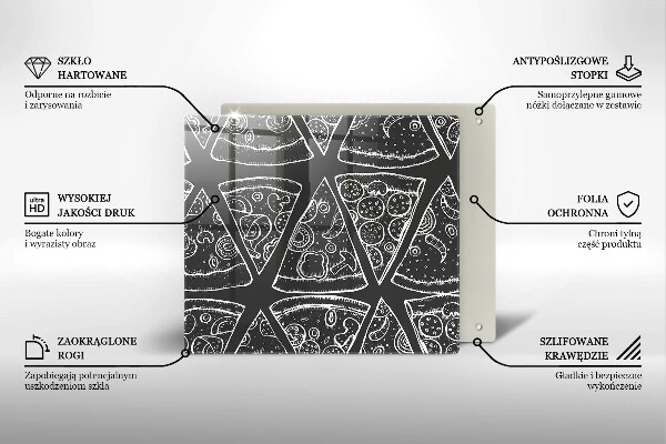 Protector encimera Ilustración de pizza