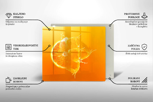 Protector encimera Fruta jugosa de naranja