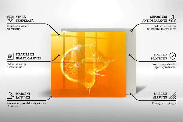 Protector encimera Fruta jugosa de naranja