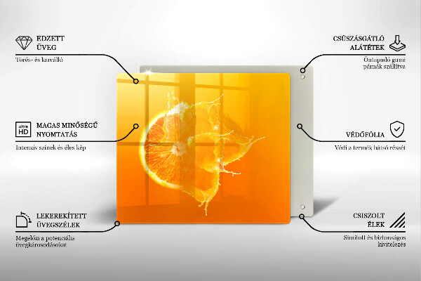 Protector encimera Fruta jugosa de naranja