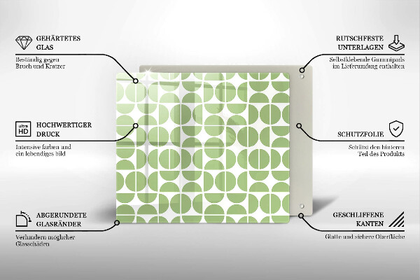 Protector encimera Patrón de formas boho