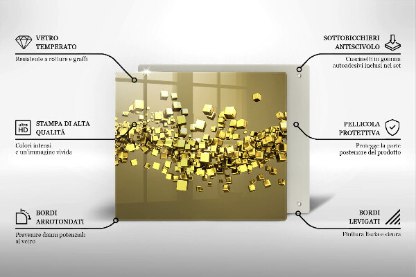 Protector encimera Geometría 3d abstracta