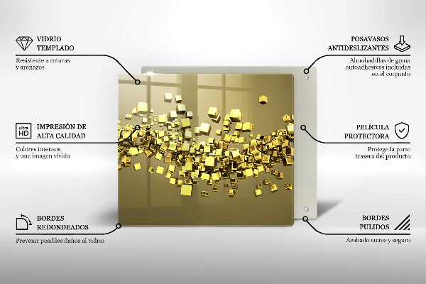 Protector encimera Geometría 3d abstracta