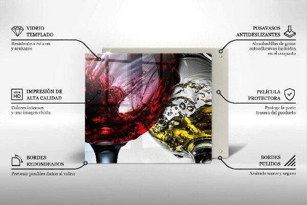 Protector encimera Vasos de vino