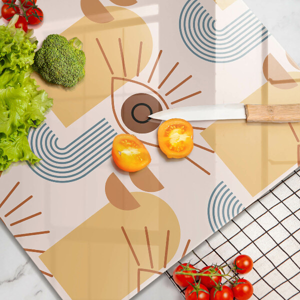 Protector encimera Patrón de ojos boho