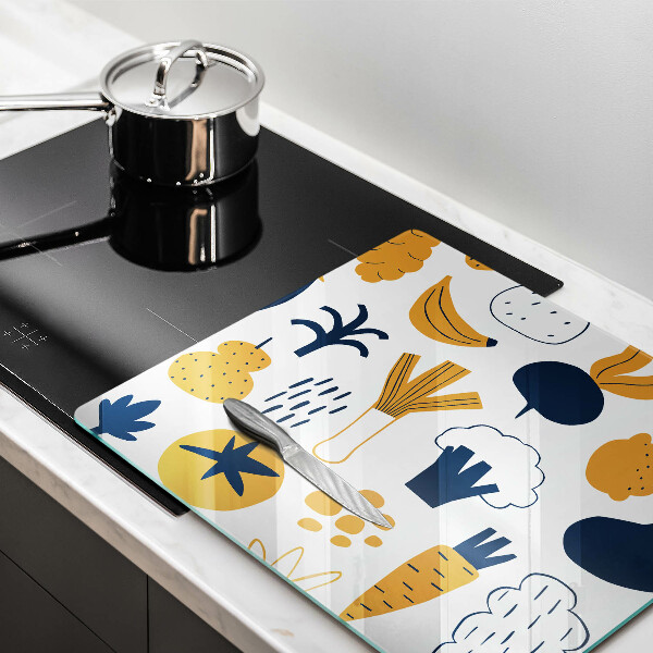 Protector encimera Ilustración de comida