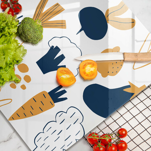 Protector encimera Ilustración de comida