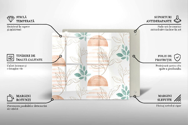 Protector encimera Patrón de hojas boho