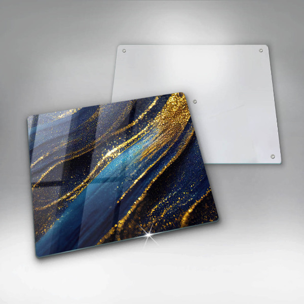 Protector encimera Abstracción azul marino