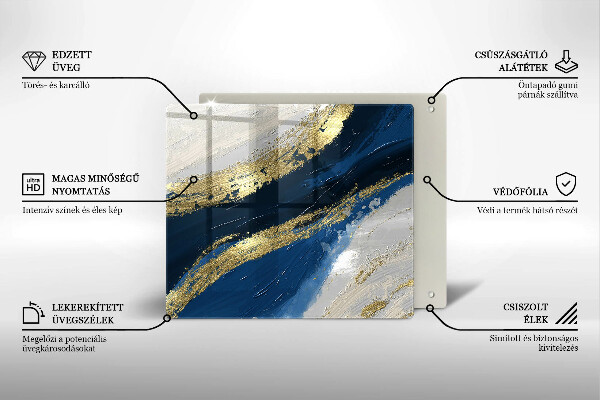 Protector encimera Textura con oro