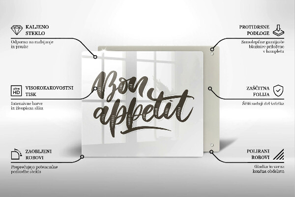 Protector encimera Iscrizione bon appetit