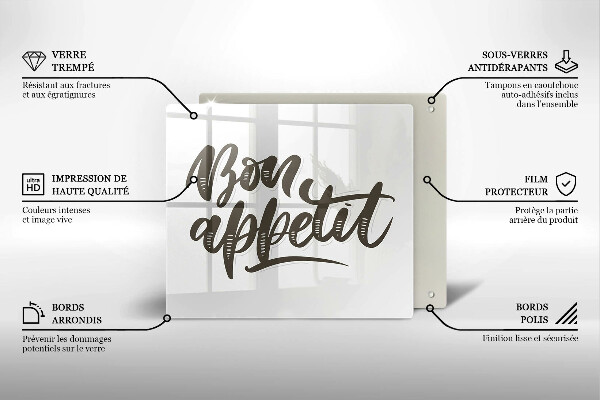 Protector encimera Iscrizione bon appetit