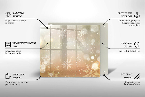 Protector encimera Copos de nieve