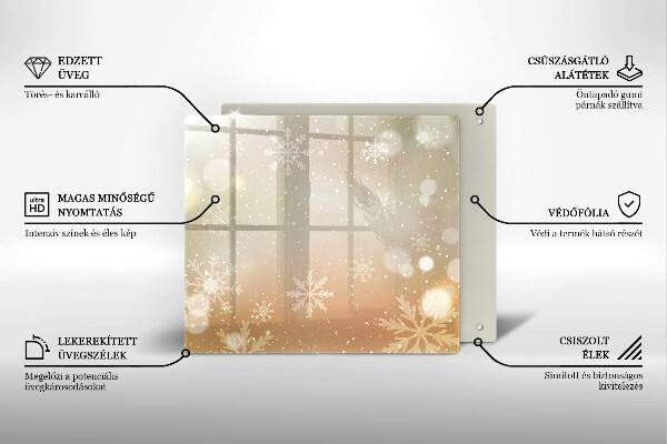 Protector encimera Copos de nieve