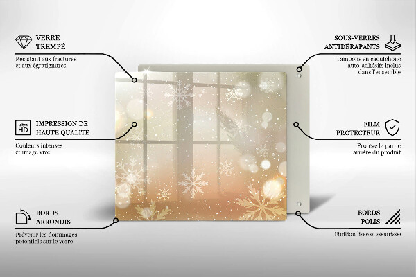 Protector encimera Copos de nieve