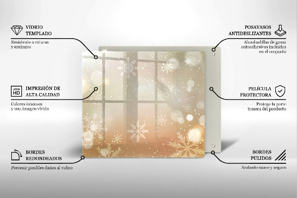 Protector encimera Copos de nieve