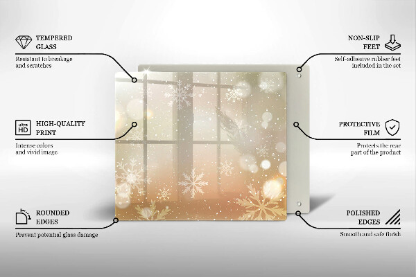 Protector encimera Copos de nieve