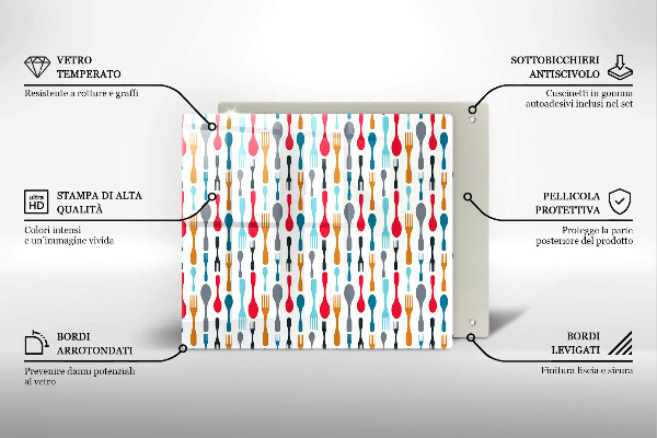 Protector encimera Ilustración de cuchara