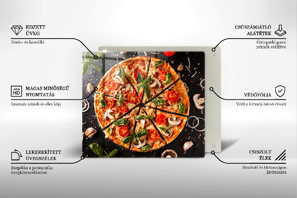 Protector encimera Pizza con champiñones