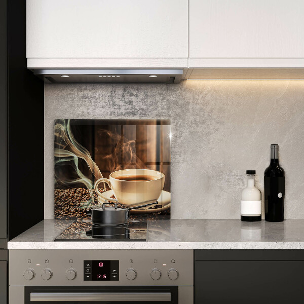 Protector encimera Taza y granos de café