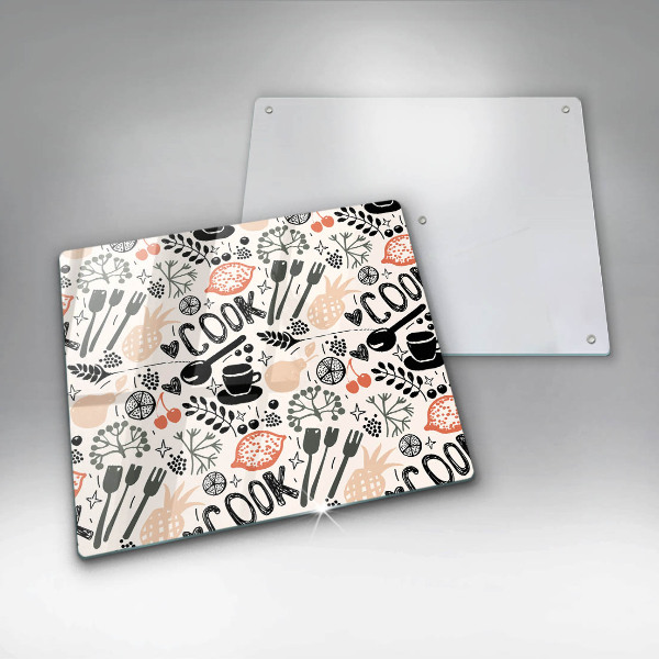 Protector encimera Motivo de cocina de dibujos animados