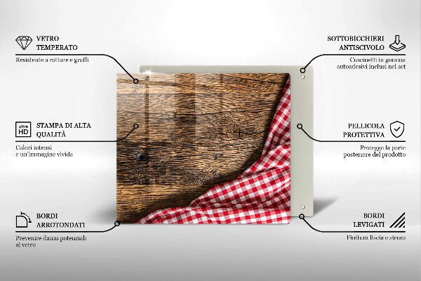 Protector encimera Mesa de madera