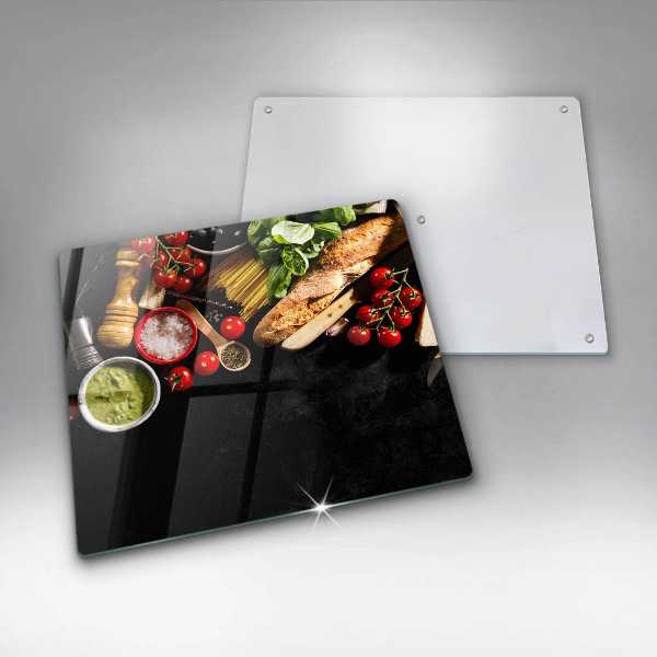 Protector encimera Ingredientes y especias italianas