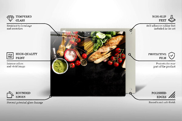 Protector encimera Ingredientes y especias italianas