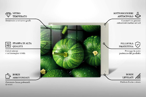 Protector encimera Calabazas verdes