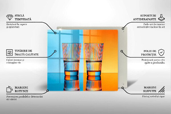 Protector encimera Dos vasos de agua