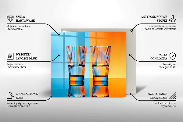 Protector encimera Dos vasos de agua