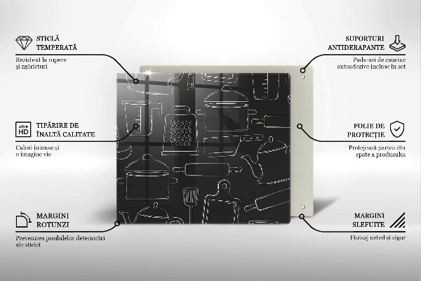 Protector encimera Accesorios de cocina de dibujos animados