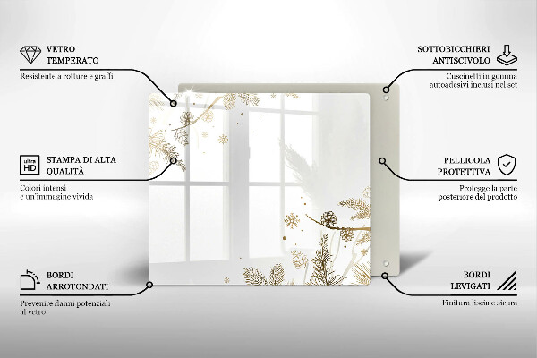 Protector encimera Decoraciones de invierno