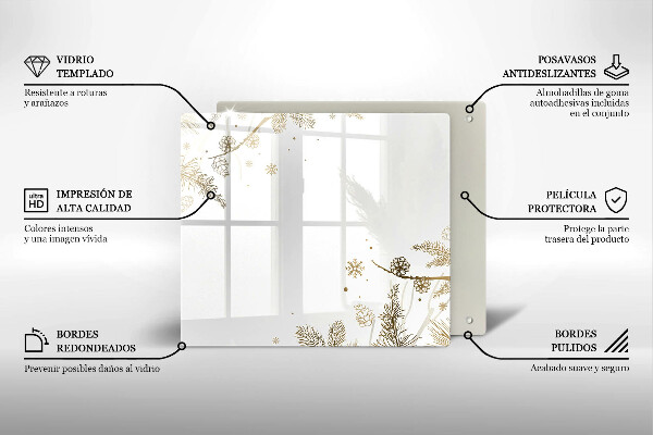 Protector encimera Decoraciones de invierno