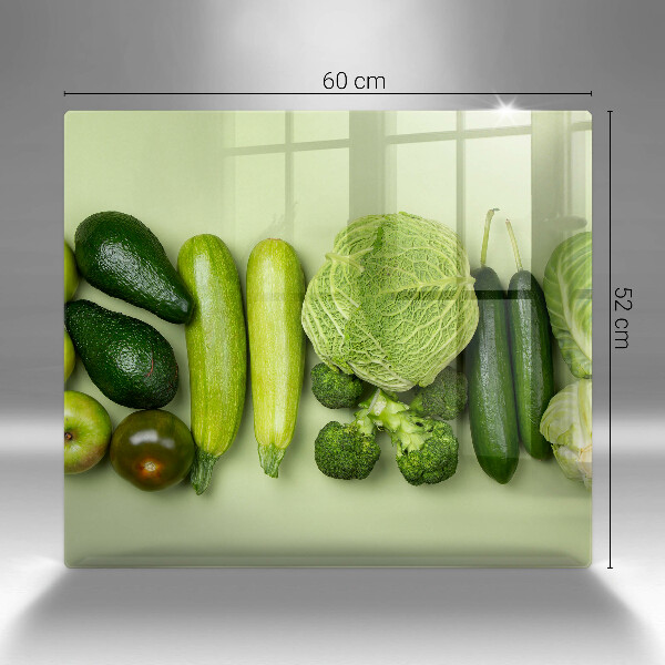 Protector encimera Frutas y verduras verdes