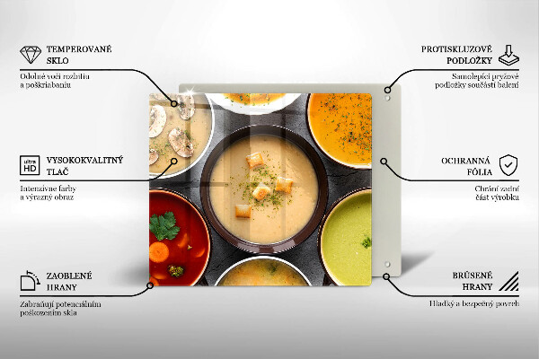 Protector encimera Sopas coloridas